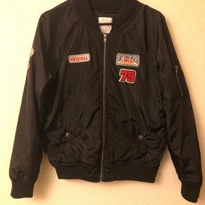 Black bomber jacket